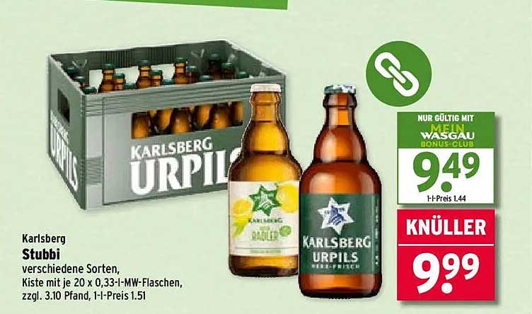 Karlsberg Stubbi - verschiedene Sorten