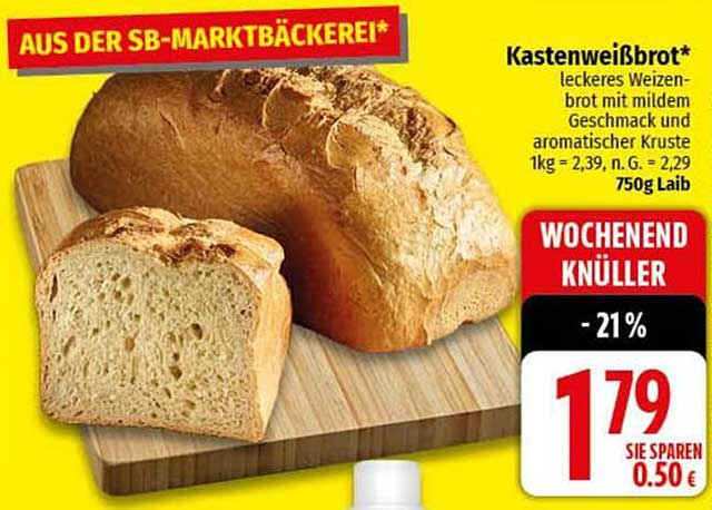 Kastenweißbrot – leckeres Weizenbrot mit mildem Geschmack