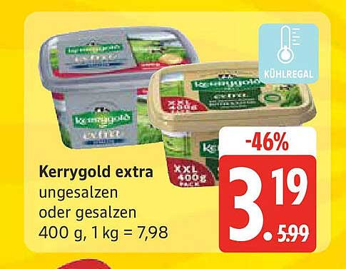 Kerrygold extra ungesalzen oder gesalzen 400 g