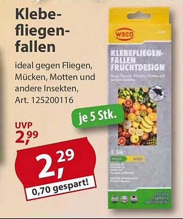 Klebe-Fliegenfallen – ideal gegen Fliegen, Mücken, Motten und andere Insekten