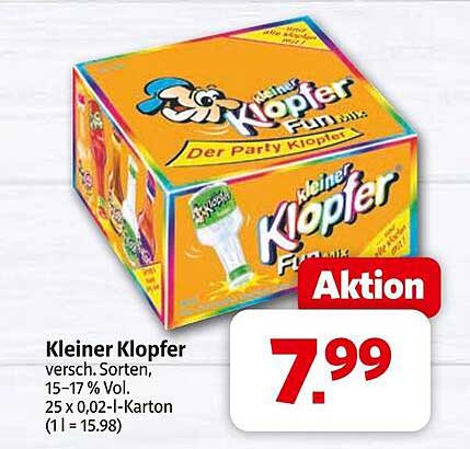 Kleiner Klopfer - der Party-Klopfer in verschiedenen Sorten!