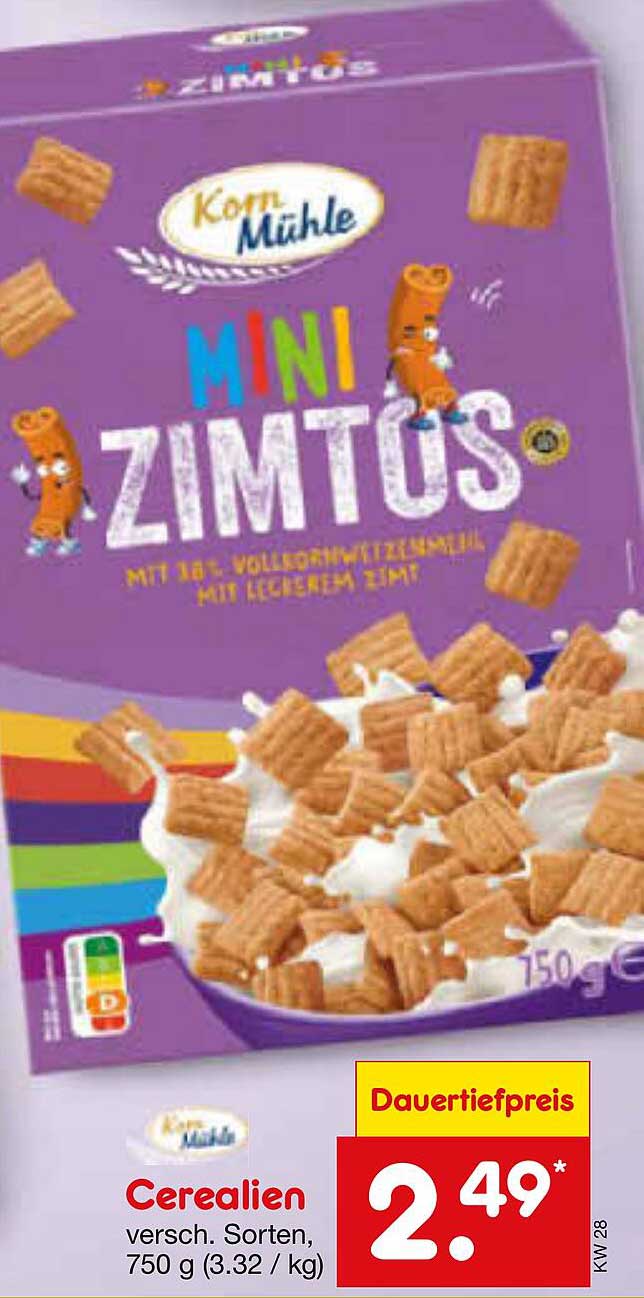 Komm Mühle Mini Zimtüs Ceralien 750 g