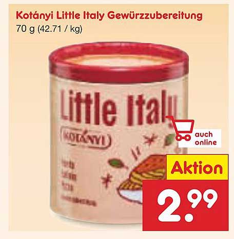Kotányi Little Italy Gewürzzubereitung 70 g