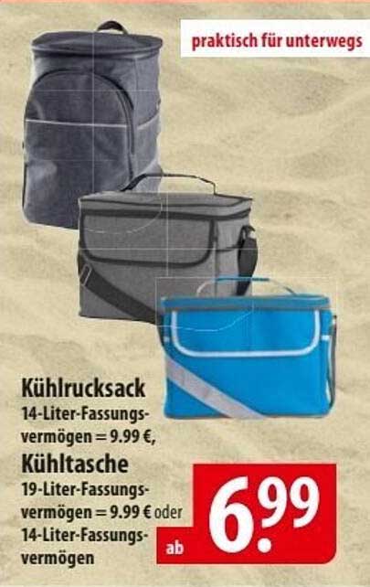 Kühlrucksack und Kühltasche