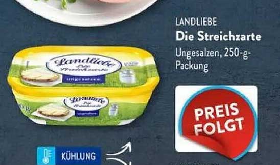 LANDLIEBE Die Streichzarte Ungesalzen, 250-g-Packung