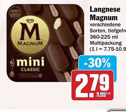 Langnese Magnum Mini Classic Multipack - 30% Rabatt!