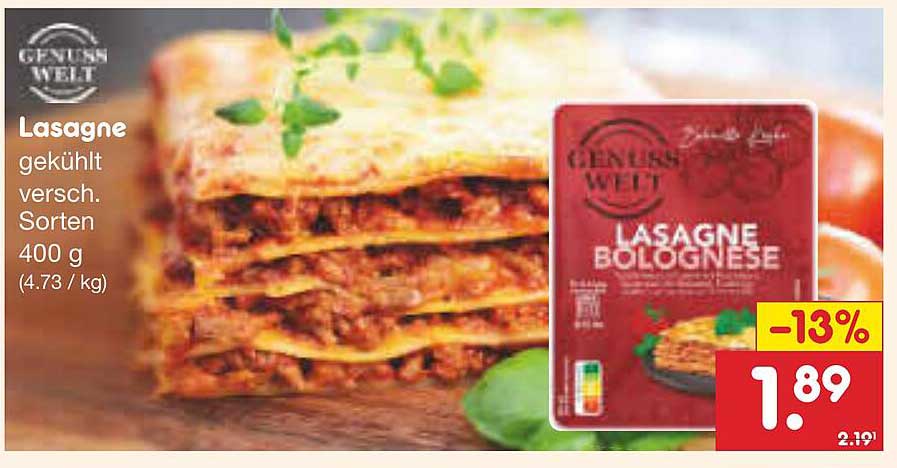 Lasagne Bolognese - gekühlt 400 g