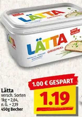 Lätta Original 450g Becher