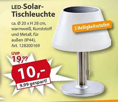 LED-Solar-Tischleuchte