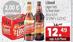 Litovel Lager hell, Schwarzbier 20 x 0,5 l