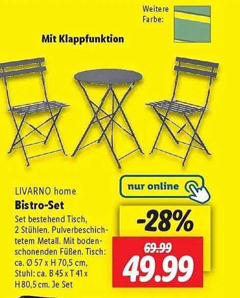LIVARNO home Bistro-Set