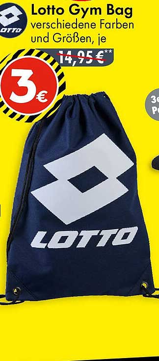 Lotto Gym Bag verschiedene Farben und Größen, je