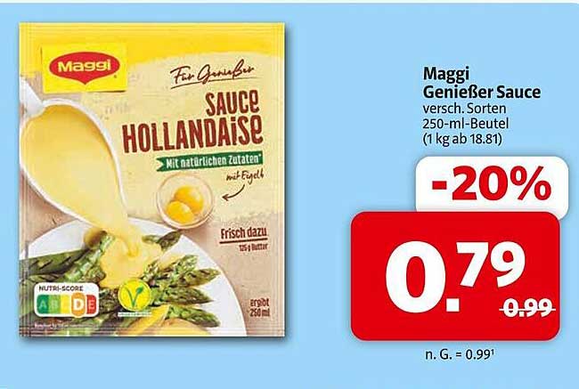 Maggi Genießer Sauce Hollandaise 250 ml