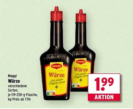Maggi Würze - verschiedene Sorten, 250 g Flasche