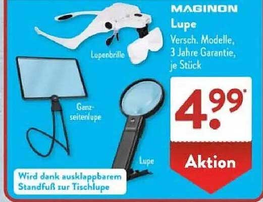 MAGINON Lupe - Verschiedene Modelle, 3 Jahre Garantie, je Stück