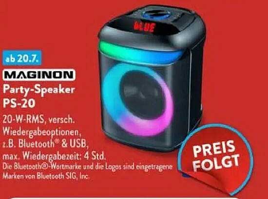 MAGINON Party-Speaker PS-20