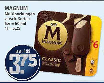 MAGNUM Multipackungen verschiedene Sorten 6er 600ml