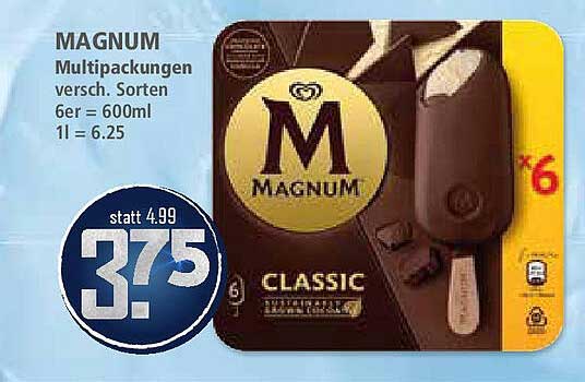 MAGNUM Multipackungen verschiedenster Sorten (6er - 600ml)