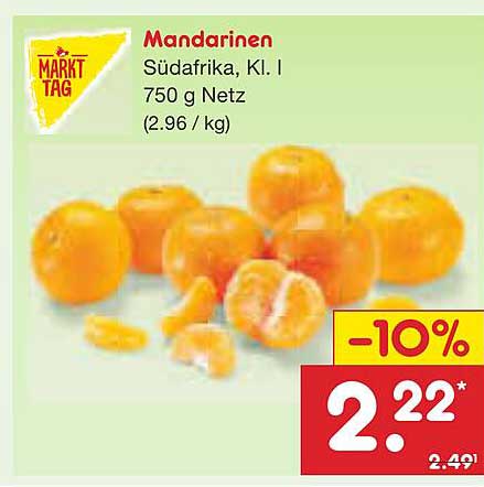 Mandarinen, Südafrika, Kl. I, 750 g Netz