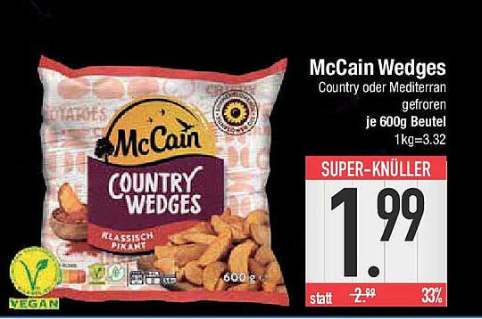 McCain Country Wedges 600g