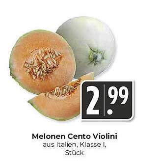 Melonen Cento Violini aus Italien, Klasse I, Stück