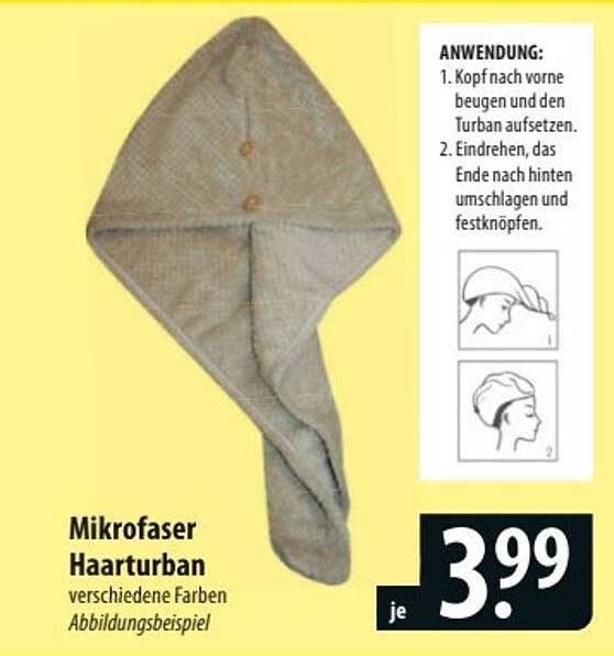 Mikrofaser Haarturban