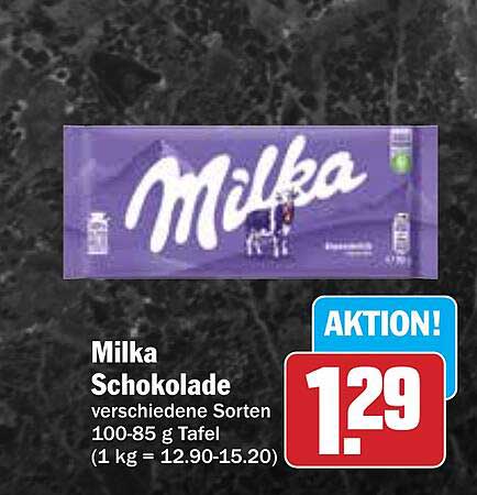 Milka Schokolade verschiedene Sorten 100-85 g Tafel