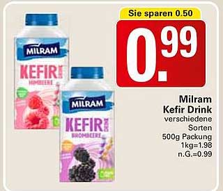 Milram Kefir Drink verschiedene Sorten 500g Packung