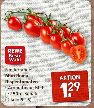 Mini-Roma Rispetomaten »Aromatica«, 250-g-Schale