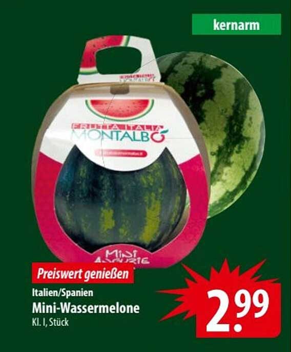 Mini-Wassermelone, Italien/Spanien, Kl. I, Stück