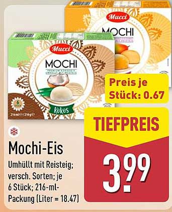 Mochi-Eis - 6 Stück in 216-ml-Packung