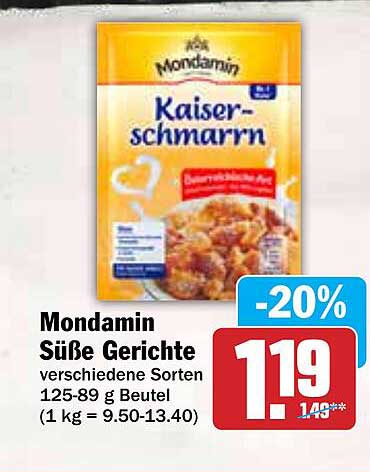 Mondamin Kaiser-Schmarrn 125 g Beutel - Süße Gerichte
