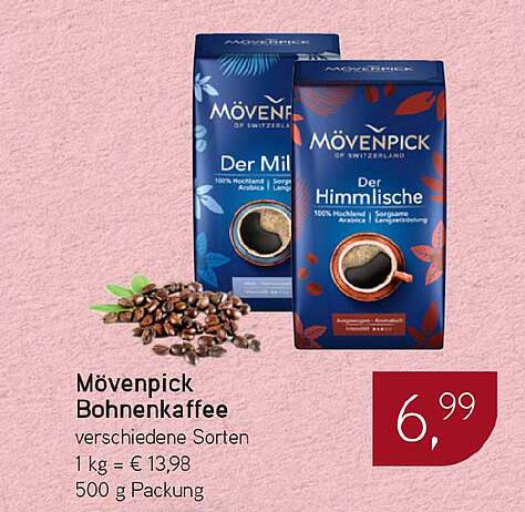 Mövenpick Bohnenkaffee verschiedene Sorten 500 g