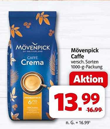 Mövenpick Caffe Crema 1000-g-Packung