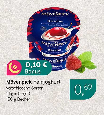 Mövenpick Feinjoghurt - verschiedene Sorten