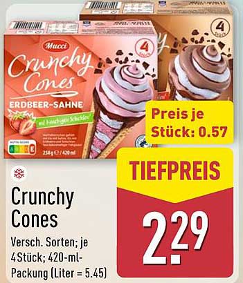 Mucci Crunchy Cones Erdbeer-Sahne