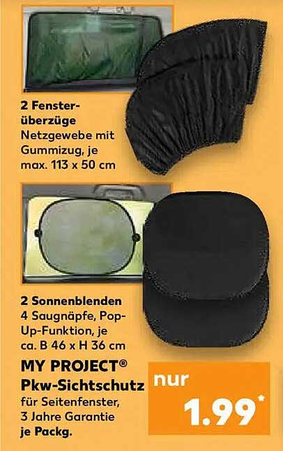 MY PROJECT® Pkw-Sichtschutz für Seitenfenster