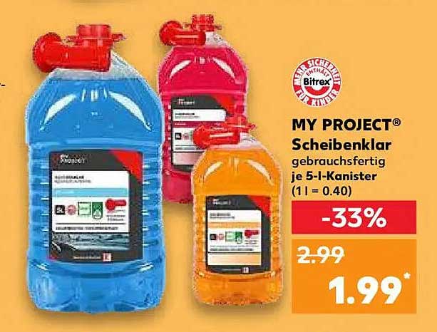 MY PROJECT® Scheibenklar, gebrauchsfertig je 5-l-Kanister