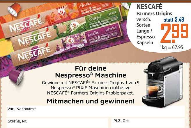 NESCAFÉ Farmers Origins - Verschiedene Sorten Lungo / Espresso Kapseln