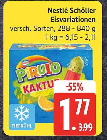 Nestlé Schöller Eisvariationen