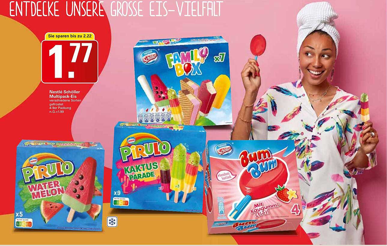 Nestlé Schöller Multipack-Eis - verschiedene Sorten