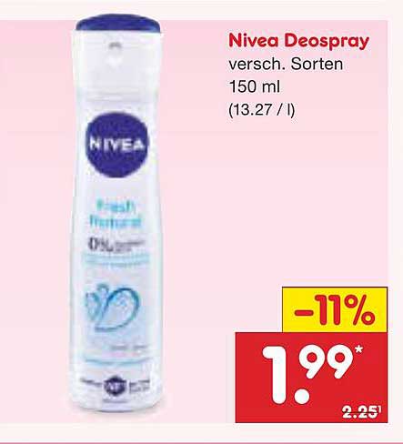 Nivea Deospray verschiedene Sorten 150 ml