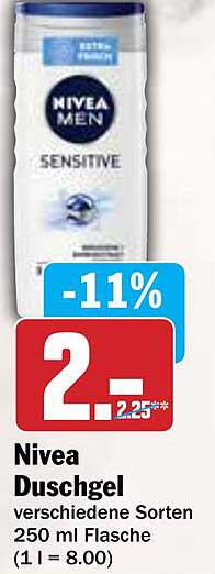 Nivea Duschgel verschiedene Sorten 250 ml Flasche