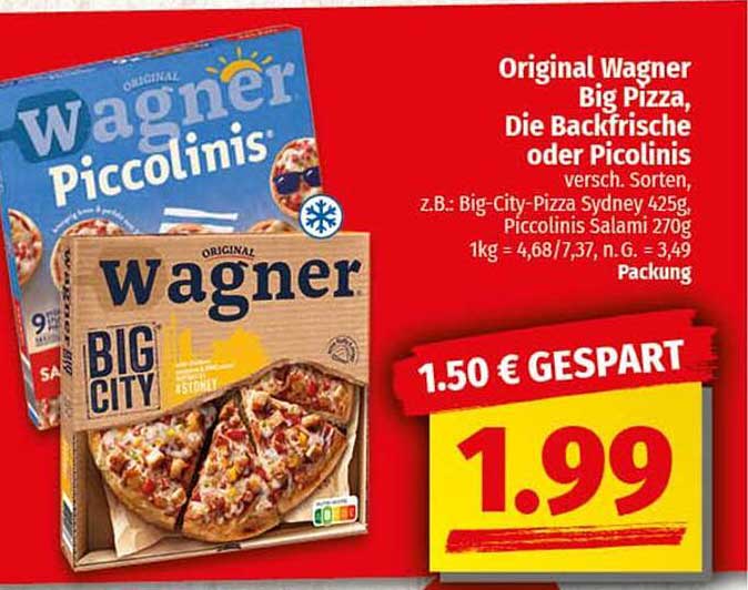 Original Wagner Big Pizza, Die Backfrische oder Picolinis, verschiedene Sorten