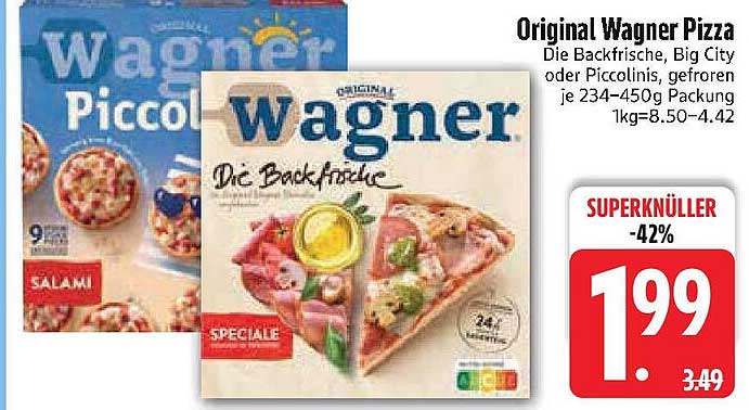 Original Wagner Pizza - Die Backfrische