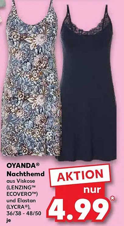 OYANDA® Nachthemd aus Viskose und Elasan – nur 4,99*