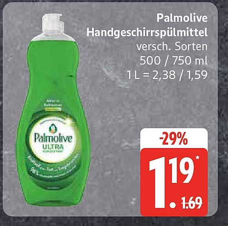 Palmolive Handgeschirrspülmittel versch. Sorten 500 / 750 ml