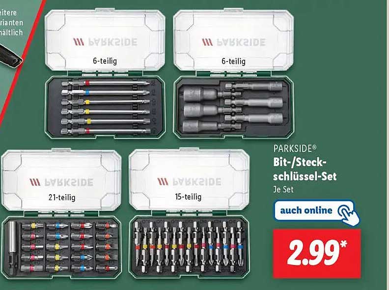 PARKSIDE® Bit-/Steckschlüssel-Set