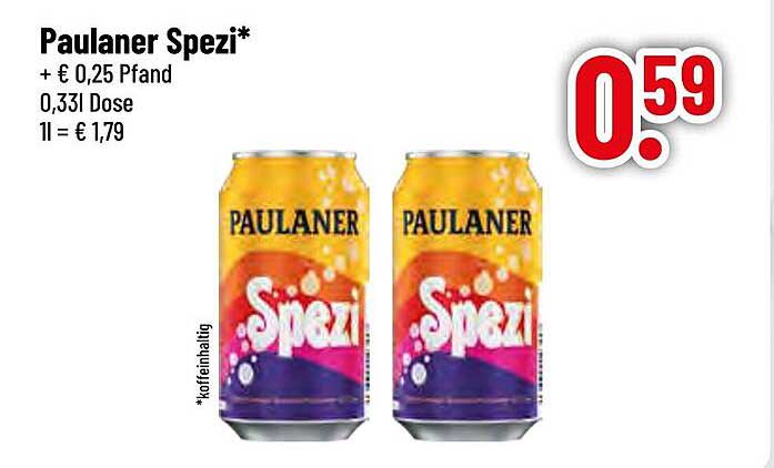Paulaner Spezi 0,33l Dose