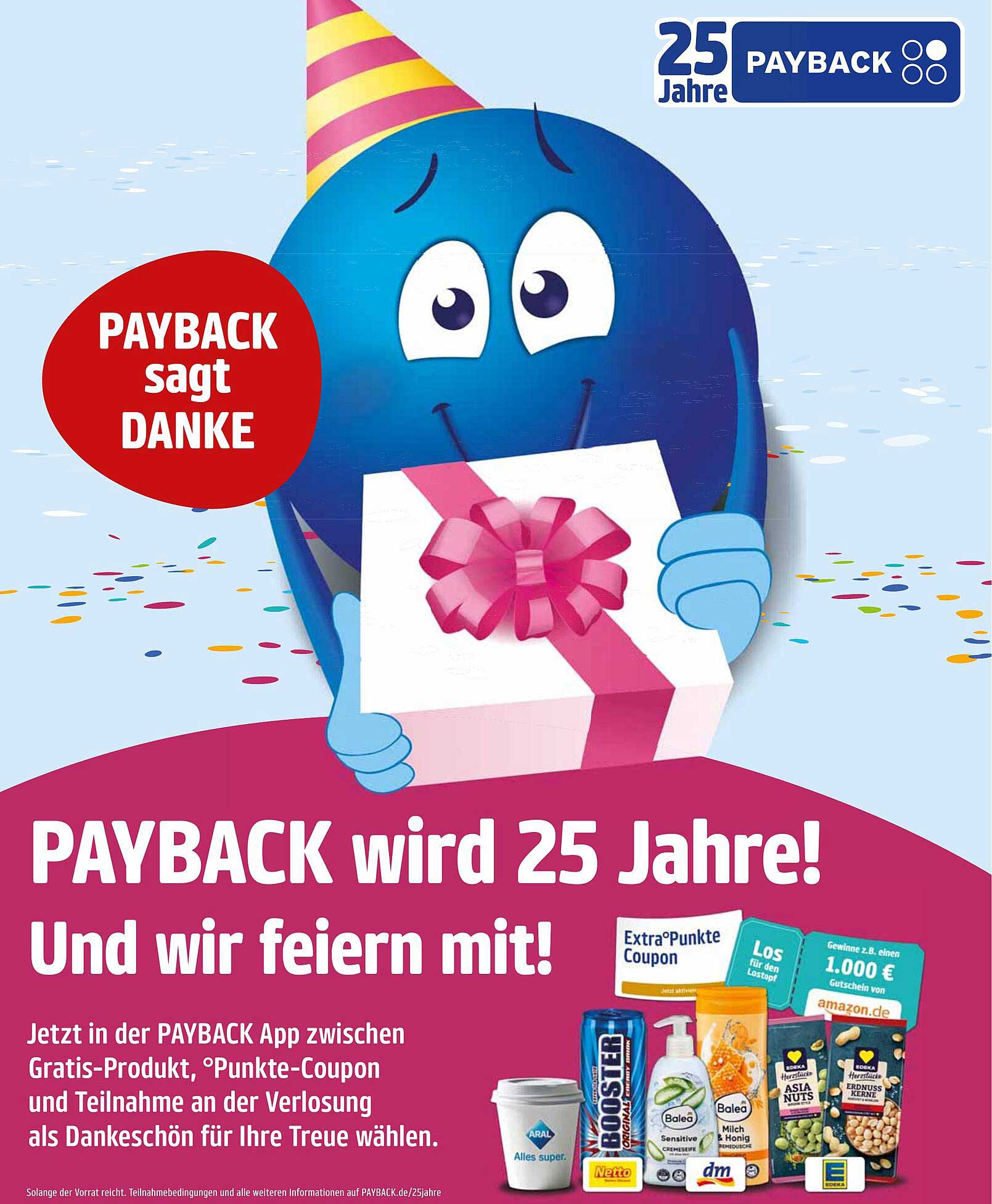 PAYBACK wird 25 Jahre alt! Feiern Sie mit uns!